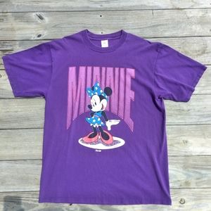 Vintage Disney Minnie Mouse Purple T Shirt